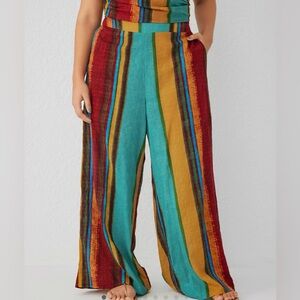 EASY BREEZY WIDE LEG TROUSERS CURVE & PLUS